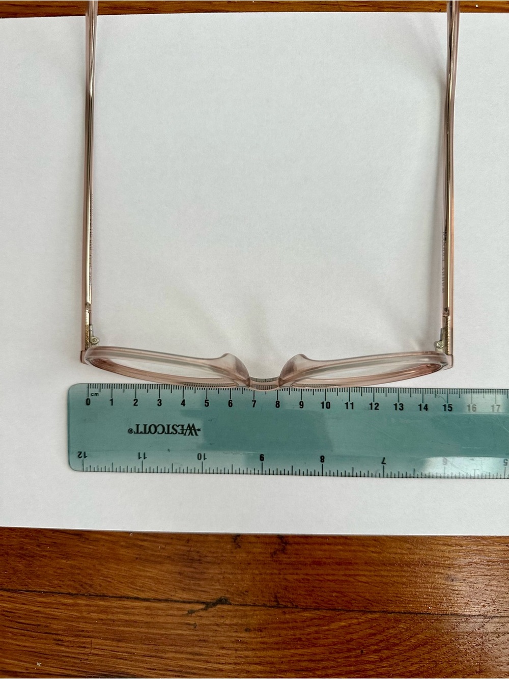 Warby Parker Durand Rose Water Extra Wide Low Bridge Fit 55-20-150 Frames only - Picture 3 of 11